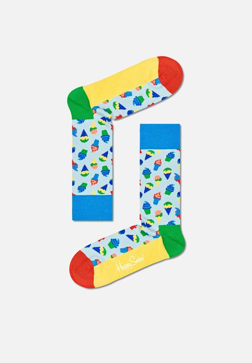 Happy Socks - 4-Pack tropical day socks gift set adult size - multi