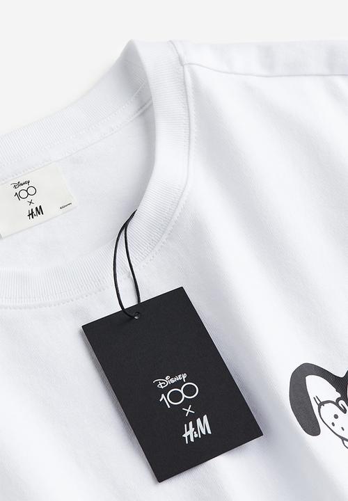 H&M - Loose fit T-shirt - white/disney100