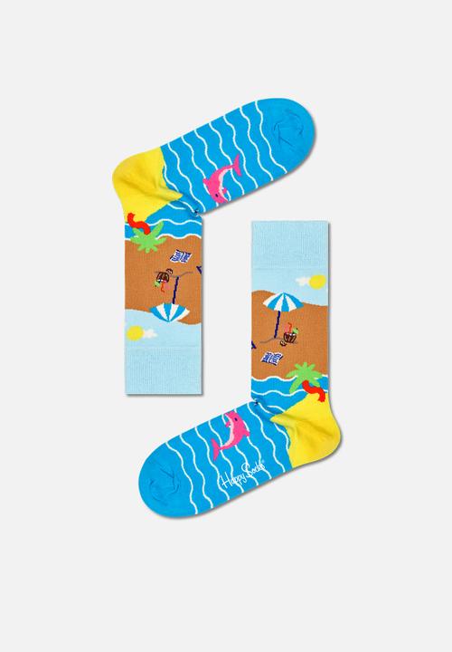 Happy Socks - 2-Pack wish you were here socks gift set - multi