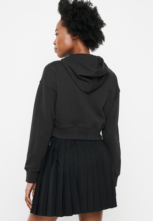 PUMA - Classics cropped hoodie tr - puma black