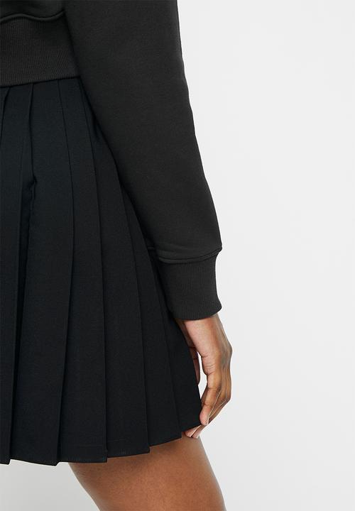 PUMA - Classics cropped hoodie tr - puma black