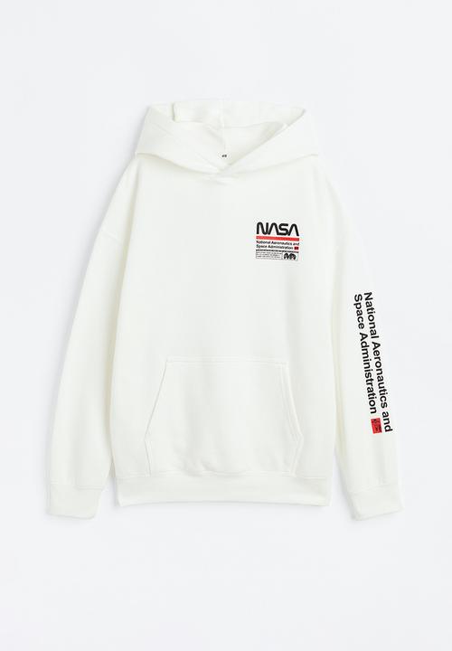H&M - Printed hoodie - multi,white