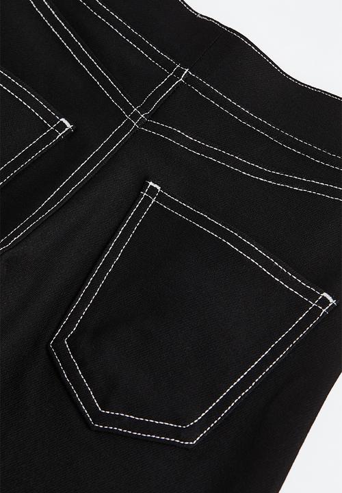 H&M - Wide trousers - black