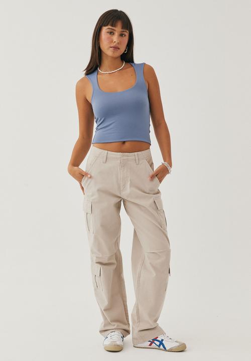 Supré  - Luxe scoop neck tank  - denim blue