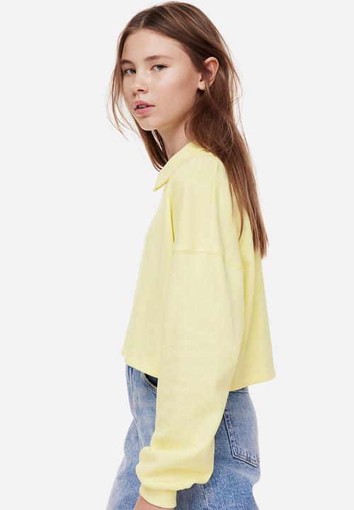 H&M - Boxy-style sweatshirt - yellow