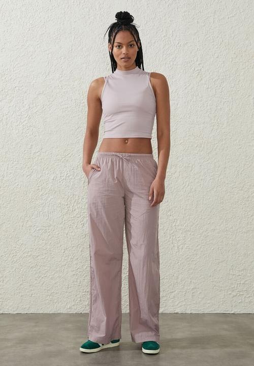 Cotton On - Warm up woven pant - mushroom pearl