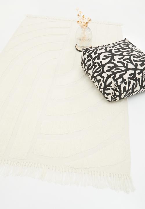 Sixth Floor - Linear track tufted rug - natural