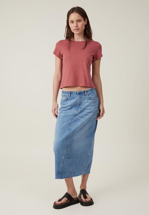 Cotton On - The 91 tee - light garnet