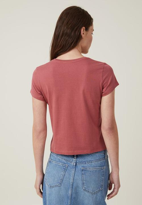 Cotton On - The 91 tee - light garnet