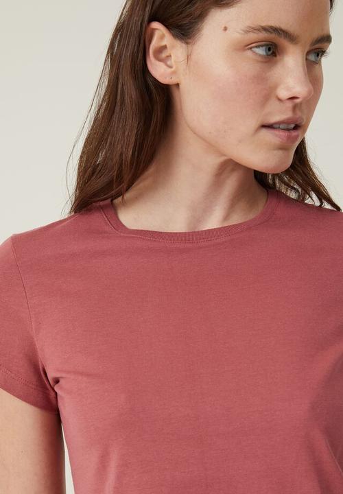 Cotton On - The 91 tee - light garnet