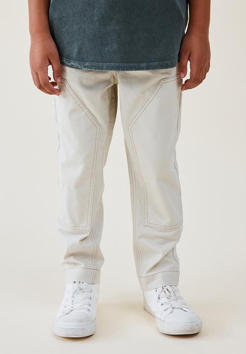 Cotton On - Worker chino pant - rainy day wash