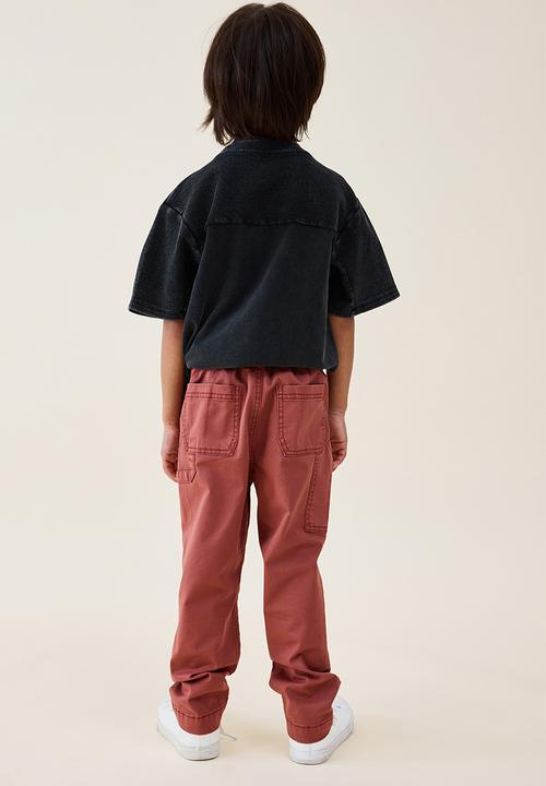 Cotton On - Worker chino pant - henna wash