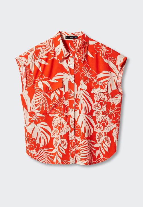MANGO - Blouse poems - orange