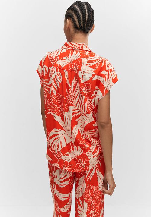 MANGO - Blouse poems - orange