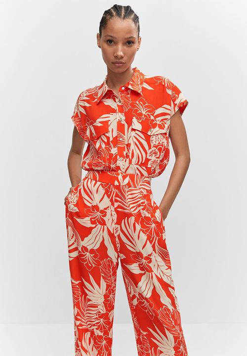MANGO - Blouse poems - orange