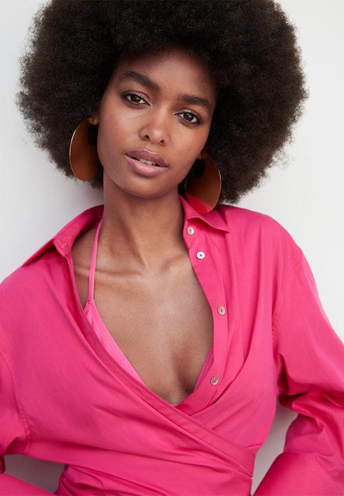 MANGO - Shirt Maria - Bright Pink