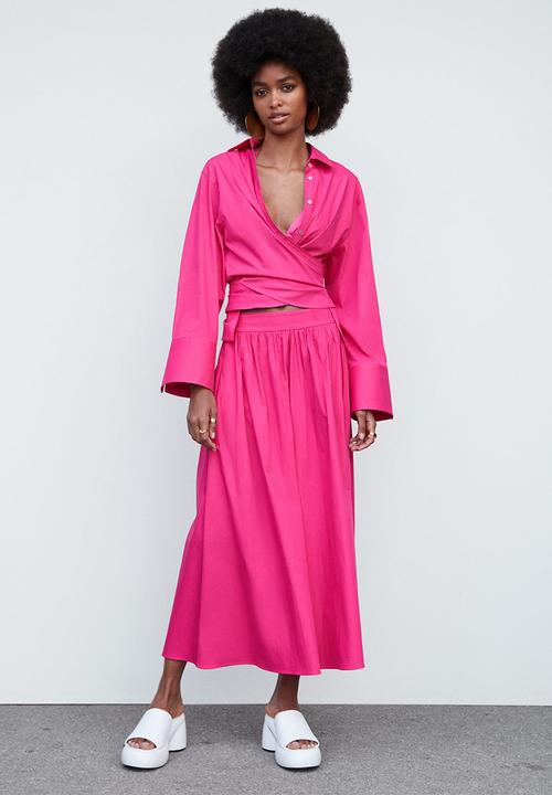 MANGO - Shirt Maria - Bright Pink