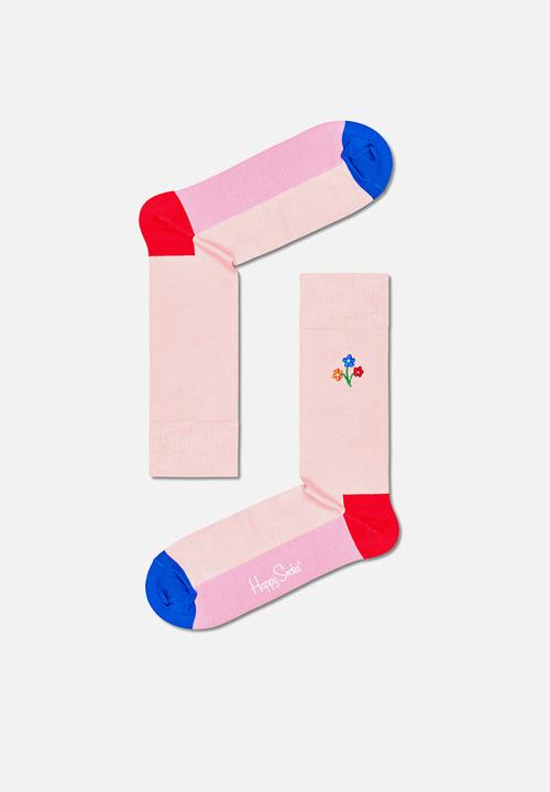 Happy Socks - 3-Pack flower socks gift set adult size - multi