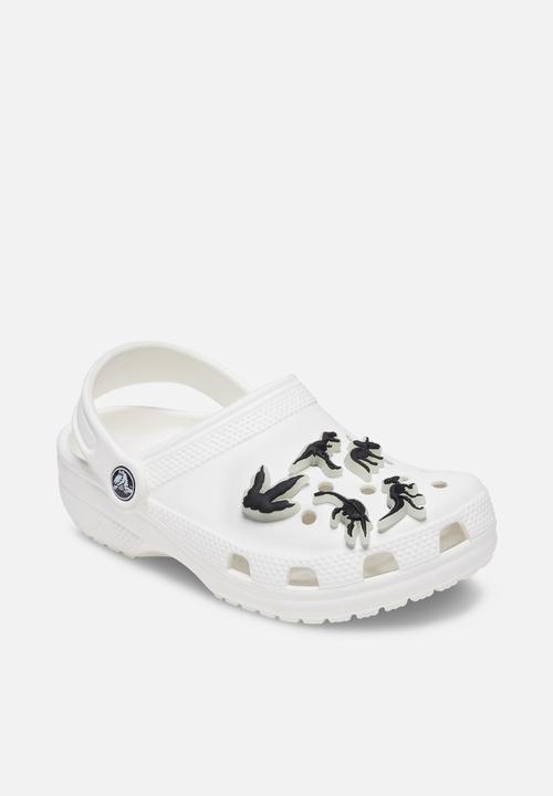 Crocs - Glow in the dark dino 5 pack jibbitz - black