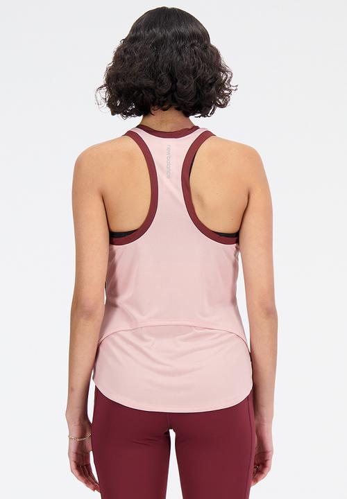 New Balance  - Accelerate tank print - pink moon