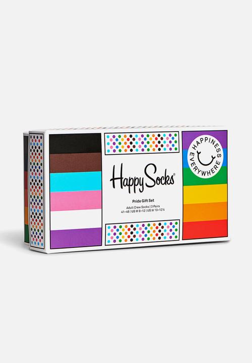 Happy Socks - 3-Pack pride socks gift set - multi
