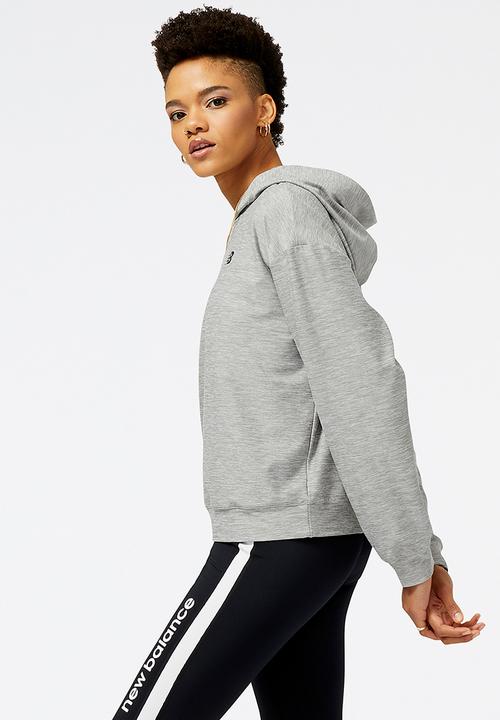 New Balance  - Nb tech training space dye hoodie - athletic grey
