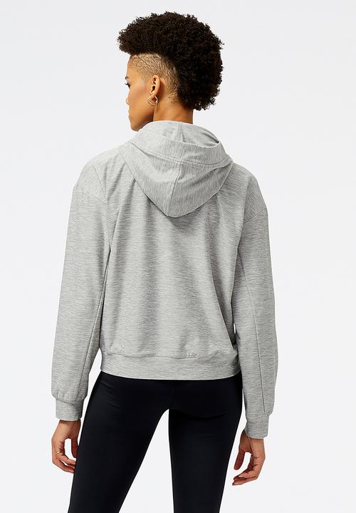 New Balance  - Nb tech training space dye hoodie - athletic grey