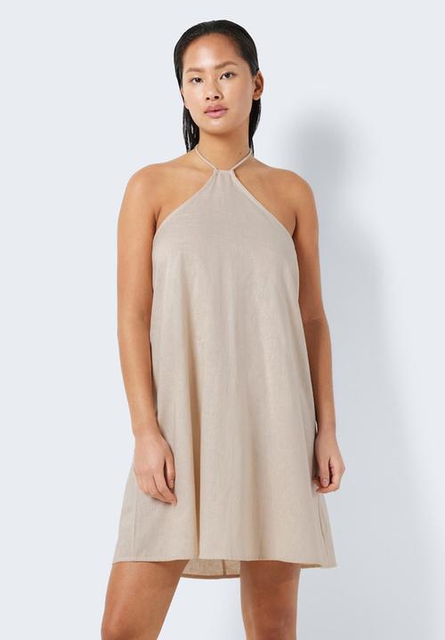 Noisy May - Moya s/l short strap dress - peyote
