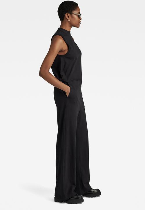 G-STAR - Open back jumpsuit  - dk black