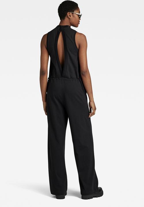 G-STAR - Open back jumpsuit  - dk black