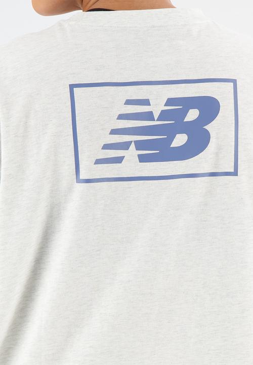 New Balance  - Nb essentials oversized tee - sea salt heather