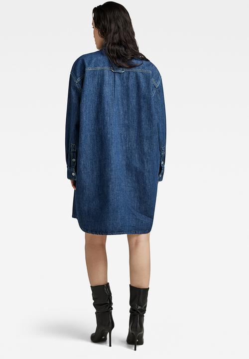 G-STAR - Oversized denim dress - antique waterfront