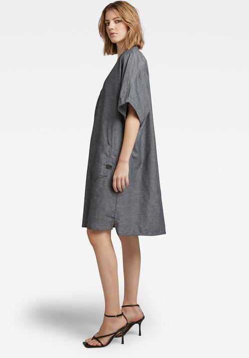 G-STAR - Comfy tunic dress short sleeve - salute/milk