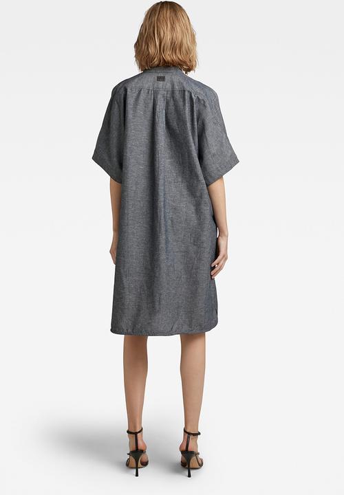 G-STAR - Comfy tunic dress short sleeve - salute/milk