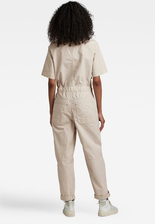 G-STAR - Army jumpsuit wmn short sleeve - whitebait
