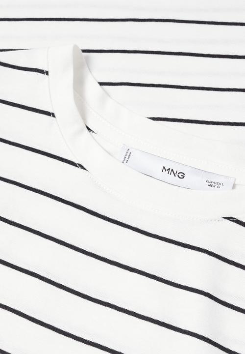 MANGO - T-shirt chalacas - off white 