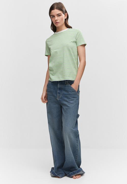 MANGO - T-shirt chalacas - light green