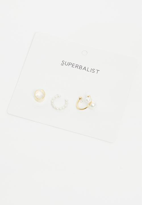 Superbalist - Nova earring cuff pack - gold