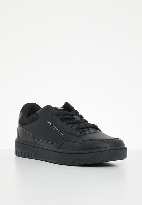 Tommy Hilfiger - Th basket core leather - black