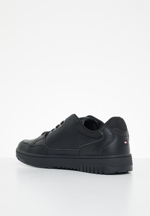 Tommy Hilfiger - Th basket core leather - black