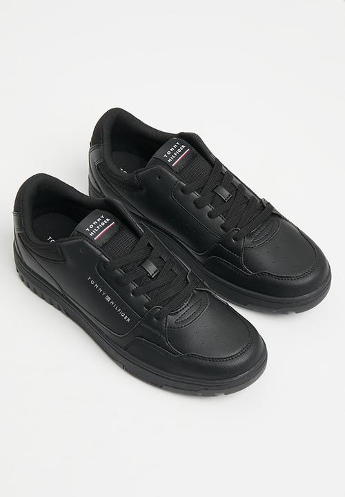 Tommy Hilfiger - Th basket core leather - black