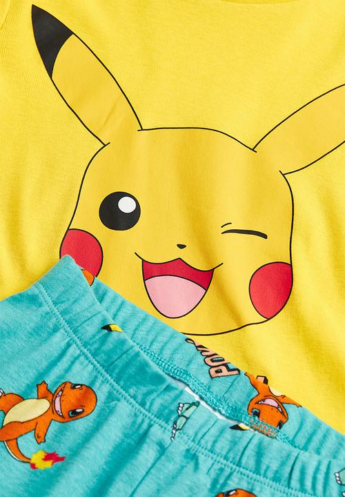 H&M - Printed pyjamas - turquoise & yellow