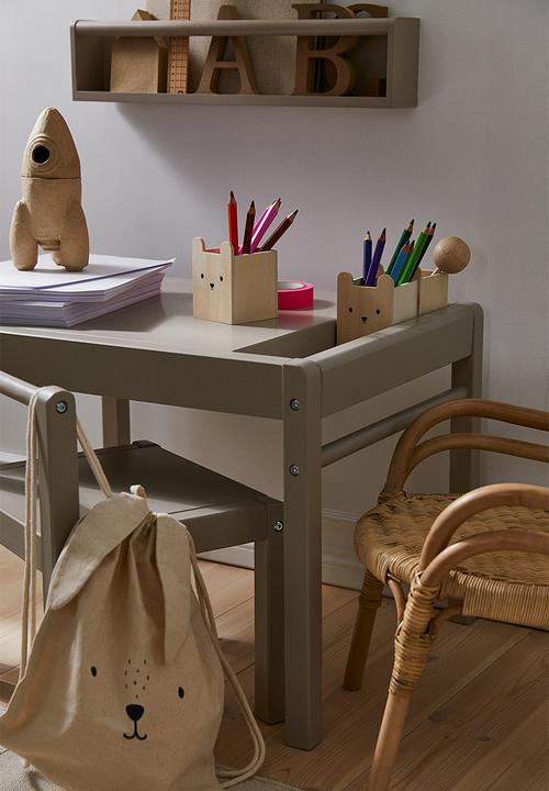 H&M - Plywood pen holder - light beige