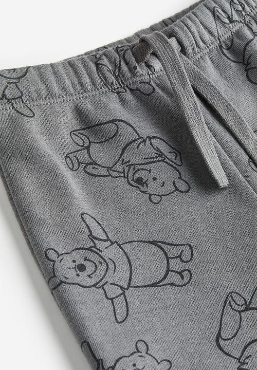 H&M - 2-piece sweatshirt set - dark grey / winnie the pooh 