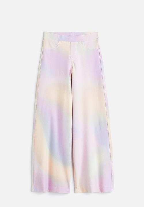 H&M - Wide trousers - light purple/ombre 