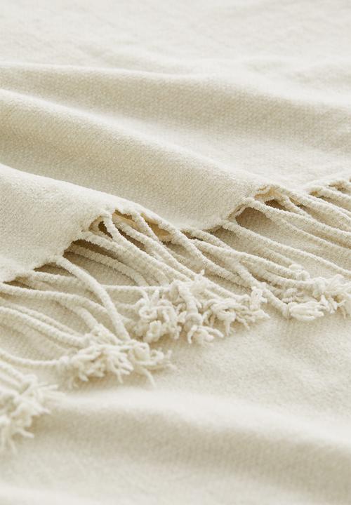 H&M - Chenille blanket - light beige