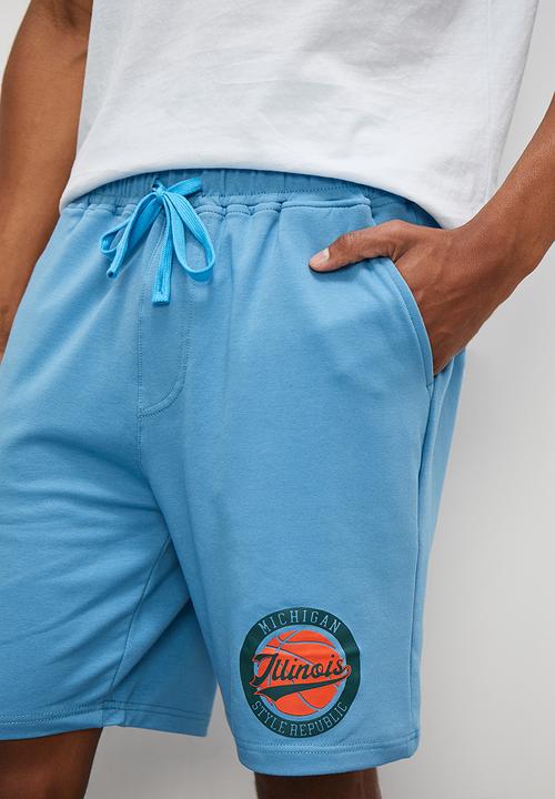STYLE REPUBLIC - Core fleece active short - mid blue