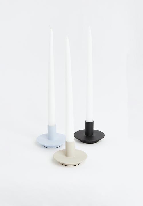 H&M - Metal candlestick - light blue