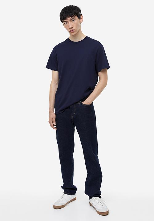 H&M - Regular fit round-neck T-shirt - blue