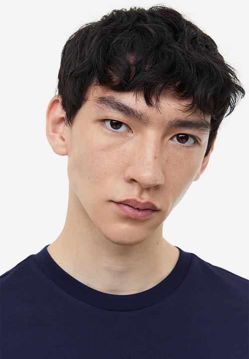 H&M - Regular fit round-neck T-shirt - blue